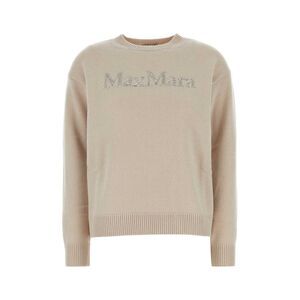 S Maxmara Women Sand Wool Blend Kassel Sweater